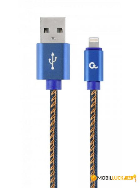  Cablexpert USB - Lightning  2.1 A, 1  Blue (CC-USB2J-AMLM-1M-BL)