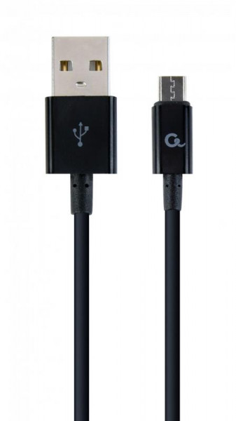  USB-MicroUSB Cablexpert  2.1A 2m Black (CC-USB2P-AMmBM-2M)