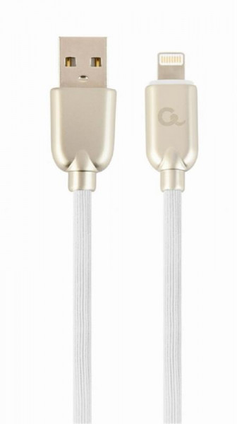  USB-Lightning Cablexpert  2.1A 2m White (CC-USB2R-AMLM-2M-W)