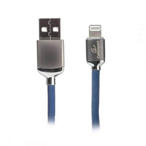  USB-Lightning Cablexpert  2.4A 1m Blue (CCPB-L-USB-07B)