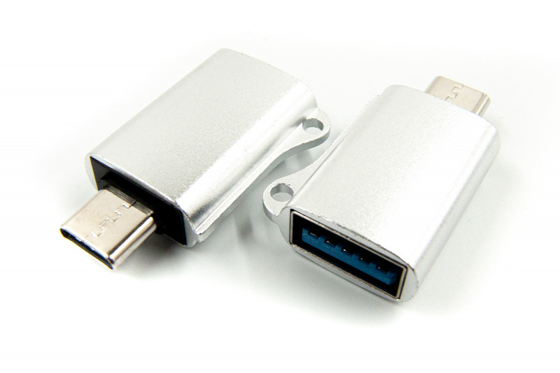  Dengos OTG USB - USB-C Silver (ADP-019)