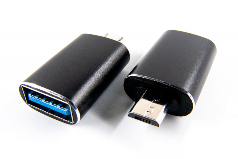  Dengos OTG USB - micro USB Black (ADP-017)