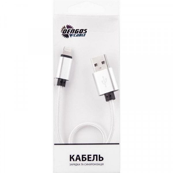  Dengos USB - Lightning 0.25  White (NTK-L-SHRT-WHITE)