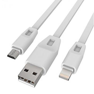  Drobak  USB 2.0-micro USB/Lightning 1,0 2 (DR-1622) White (219092)