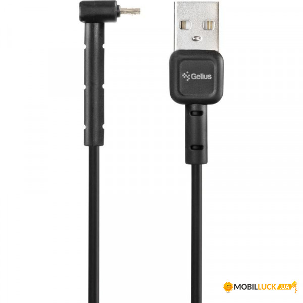  USB-MicroUSB Gelius Pro Angle 3A 1m Black