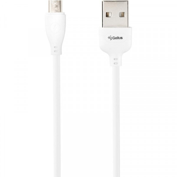  USB-MicroUSB Gelius Pro WineGlass 3A 1m White