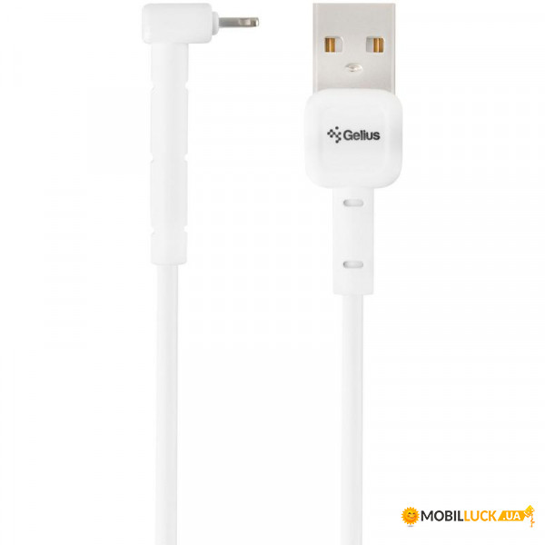  USB Lightning Gelius Pro Angle White