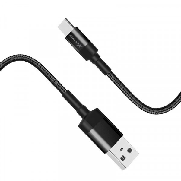  USB-Type-C Grand-X 1m Fast harge Black (FC-03)