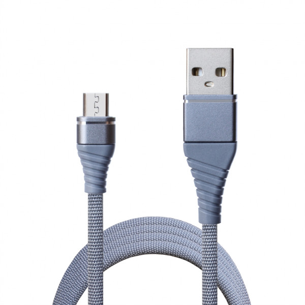  USB-MicroUSB Grand-X 2.1A 1.2m Grey (NM012GR)