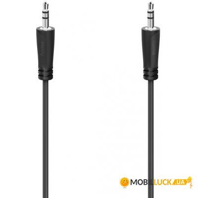  Hama 3.5 mm Jack - 3.5 mm Jack Stereo 3  Black (00205115)