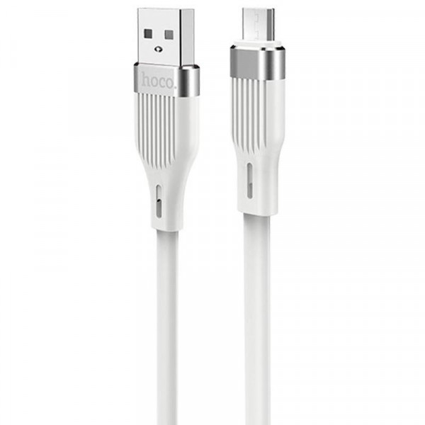  USB-MicroUSB Hoco U72 Forest Silicone 1.2m White