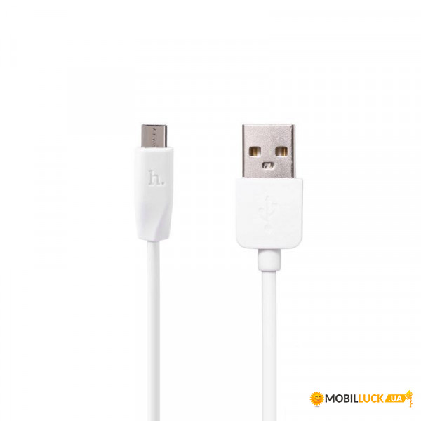  Hoco X1 Rapid USB-MicroUSB, 1  White (Hoco X1-MWT2), 2/