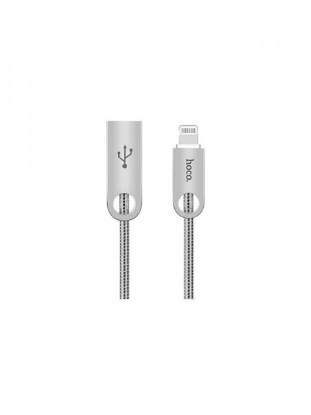  Hoco U8 Zinc alloy metal Lightning silver