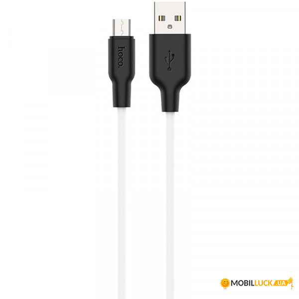  MicroUSB Hoco X21 Silicone 1m White