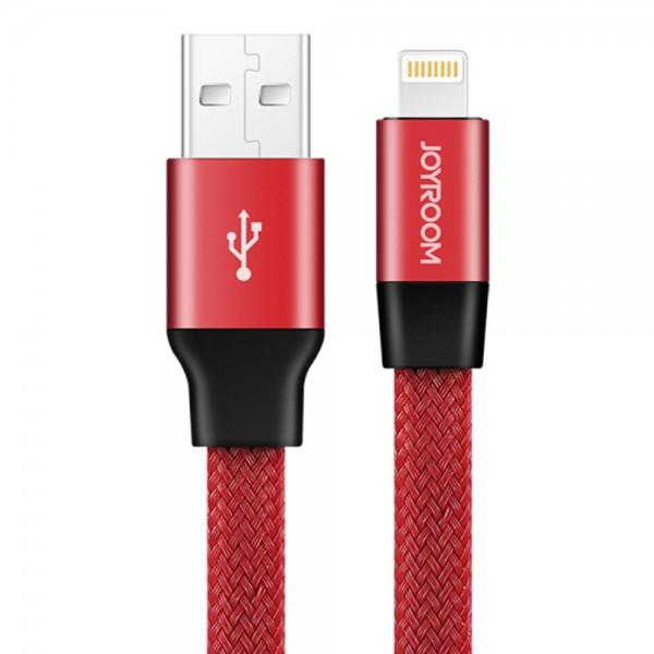  Joyroom S-M340 Lightning USB (2.1A) (0.5m) Red (BS-000057214)