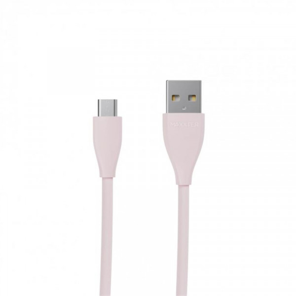  USB-MicroUSB Maxxter  1m Pink (UB-M-USB-01GP)