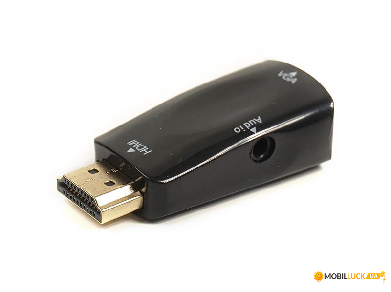  HDMI-VGA-3.5 Audio PowerPlant 0.5m Black (CA910267)