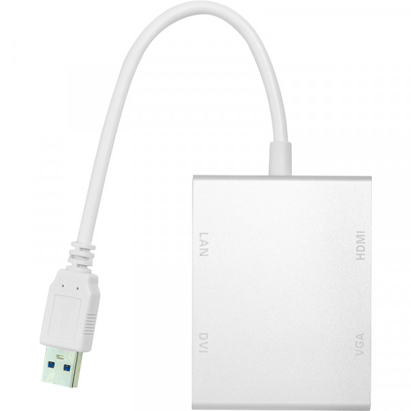  PowerPlant USB 3.0 - HDMI - DVI - VGA - RJ45 Gigabit Ethernet 0.15   (CA912087)