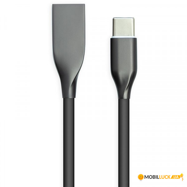  PowerPlant USB-USB-C 1  Black (CA911240)