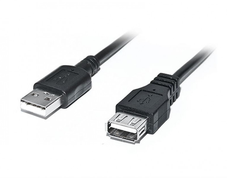  USB-USB 2.0 AM/AF REAL-EL Pro 3m Black (EL123500029)