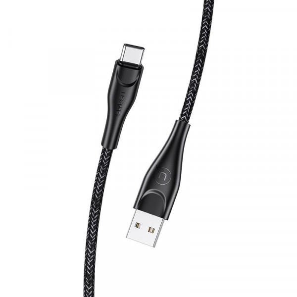  Type-C Usams US-SJ392 Braided Data U41 Black 1m