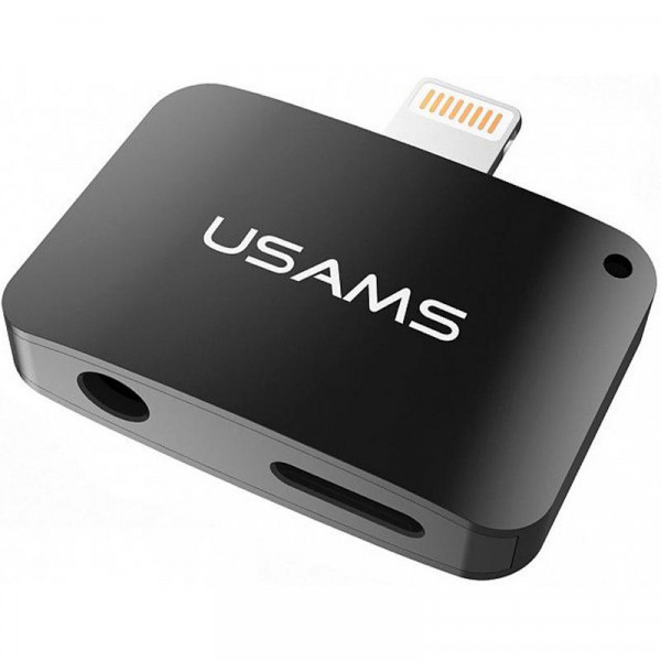  Usams 2in1 Lightning-3.5 Black US-SJ137