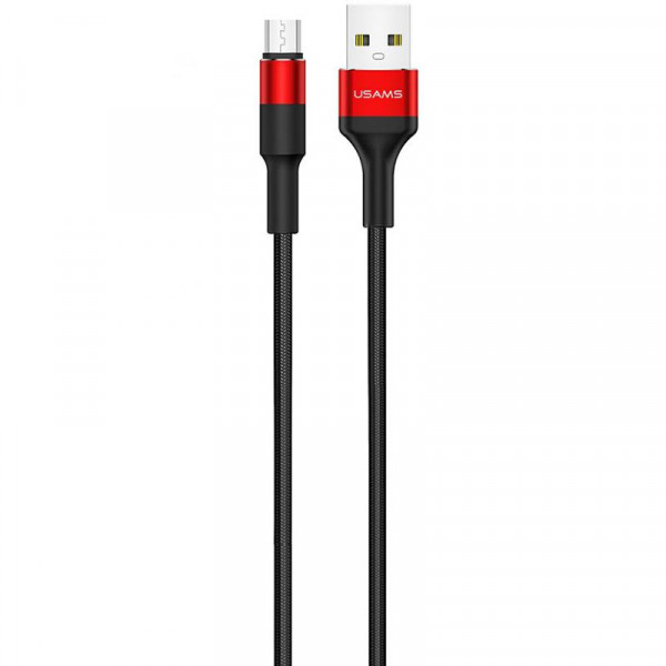  MicroUSB Usams US-SJ224 Braided U5 Red 1.2m