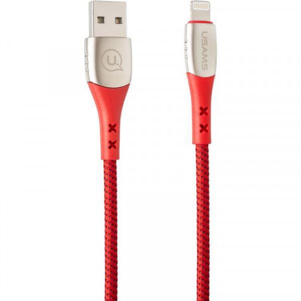  Lightning Usams US-SJ303 U-Tone Red 1.2m