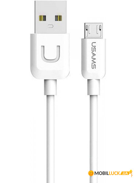  Usams US-SJ098 MicroUsb cable 1m White #I/S