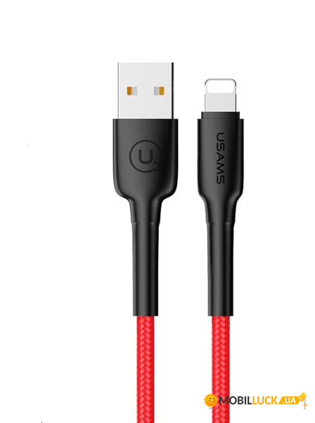  USB Usams Lightning U14 Red (US-SJ259)