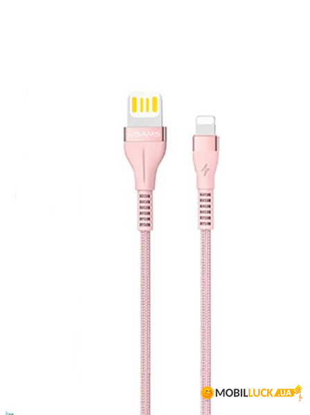  USB Usams Lightning U33 Pink (US-SJ360)