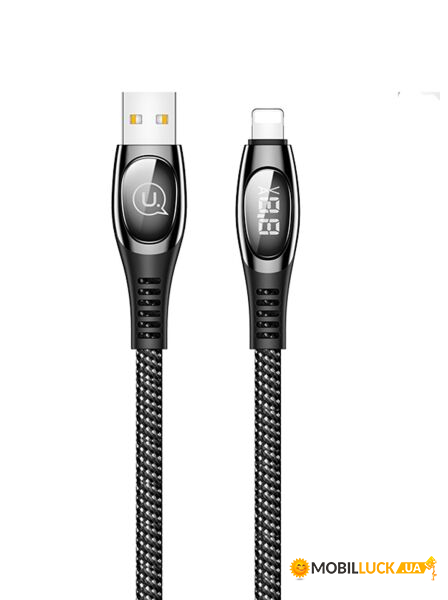  USB Usams Lightning U36 Black (US-SJ368)