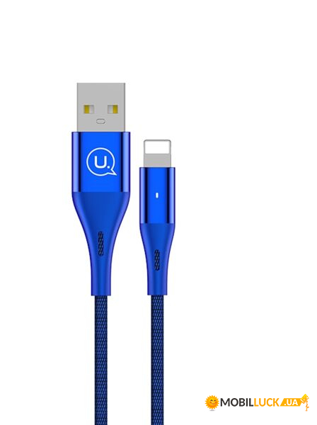  USB Usams Lightning U4 Blue (US-SJ207)