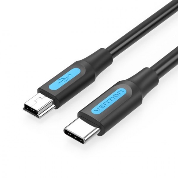  Vention USB-C - miniUSB, 1 m, Black (COWBF)