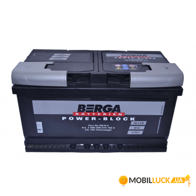   Berga Power Block 80Ah (740EN) (580406074)