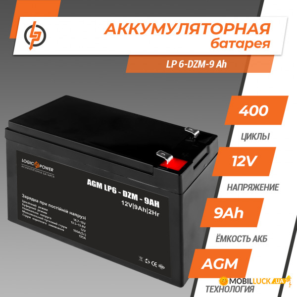  -  LogicPower 6-DZM-9 Ah (LP12654)