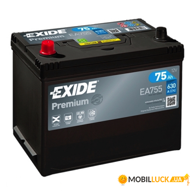   EXIDE PREMIUM 75A (EA755)