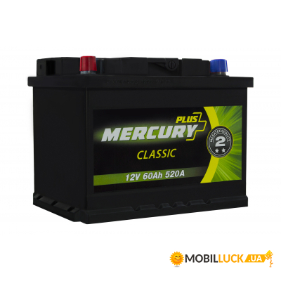   Mercury battery CLASSIC Plus 60Ah (P47278)