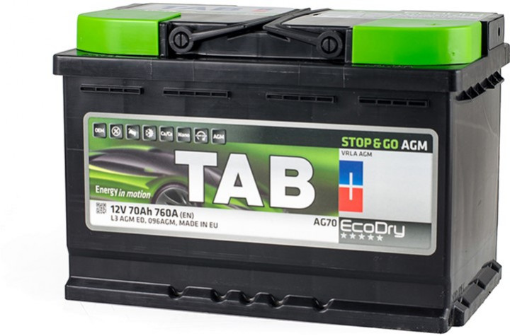   70 Ah/12V TAB AGM (0) Euro (213 070)