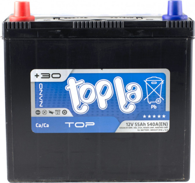   Topla 55Ah/12V Top/Energy Japan (1) 55524/51 (118 355)