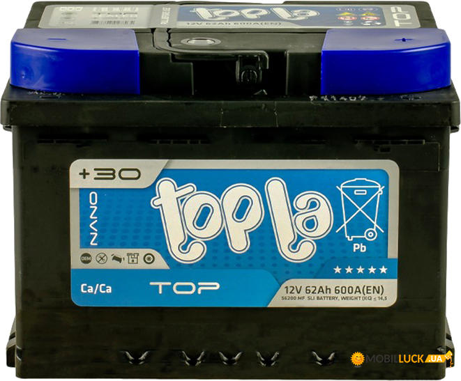   Topla 62 Ah/12V TOP Euro (0) (118 662)