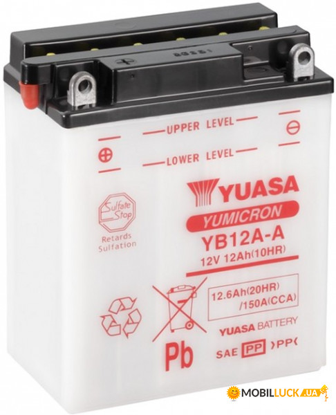   Yuasa 12V 12.6Ah YuMicron Battery YB12A-A () (YB12A-A)