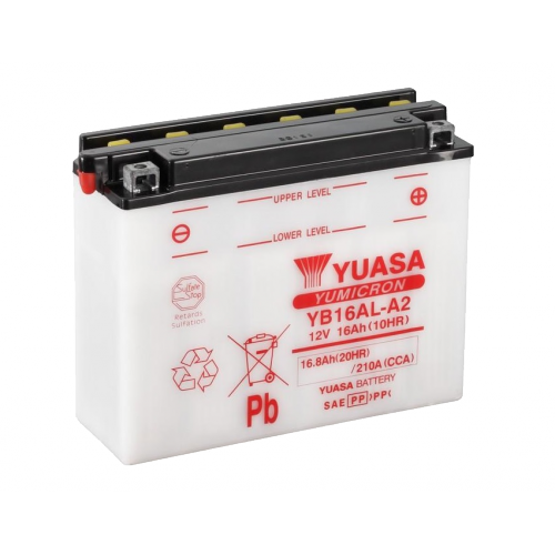   Yuasa 12V 16.8Ah YuMicron Battery YB16AL-A2 () (-/ )