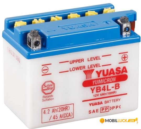   Yuasa 12V 4.2Ah YuMicron Battery YB4L-B () (YB4L-B)