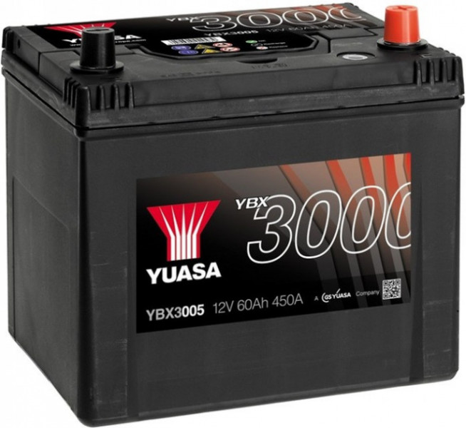   Yuasa 12V 60Ah SMF Battery Japan (YBX3005)