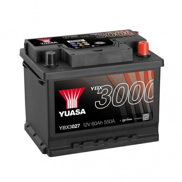   Yuasa 12V 62Ah SMF Battery YBX3027