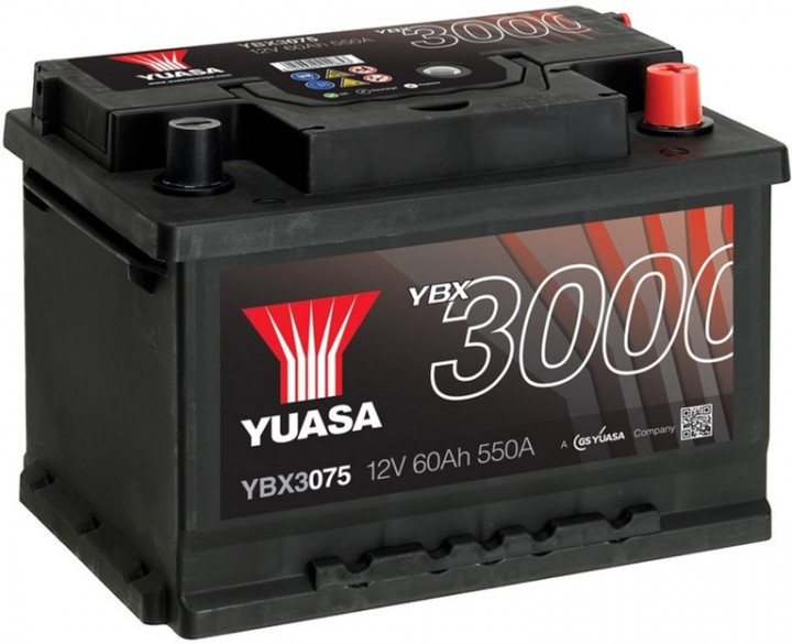   Yuasa 12V 60Ah SMF Battery (YBX3075)