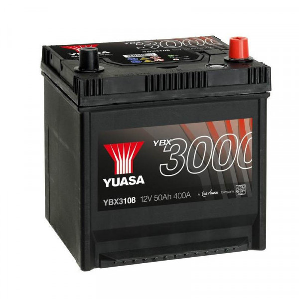   Yuasa 12V 50Ah SMF Battery Japan YBX3108