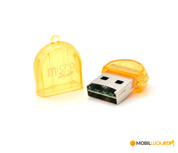  USB2.0 Voltronic MicroSD Yellow/Transparent (NX-CN-MSDYT-TP/05955), 