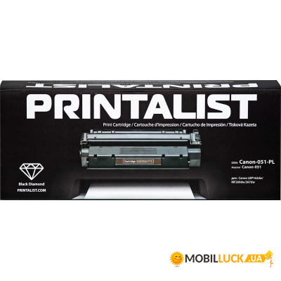   Printalist Canon LBP162dw/MF269dw/267dw Black (Canon-051-PL)